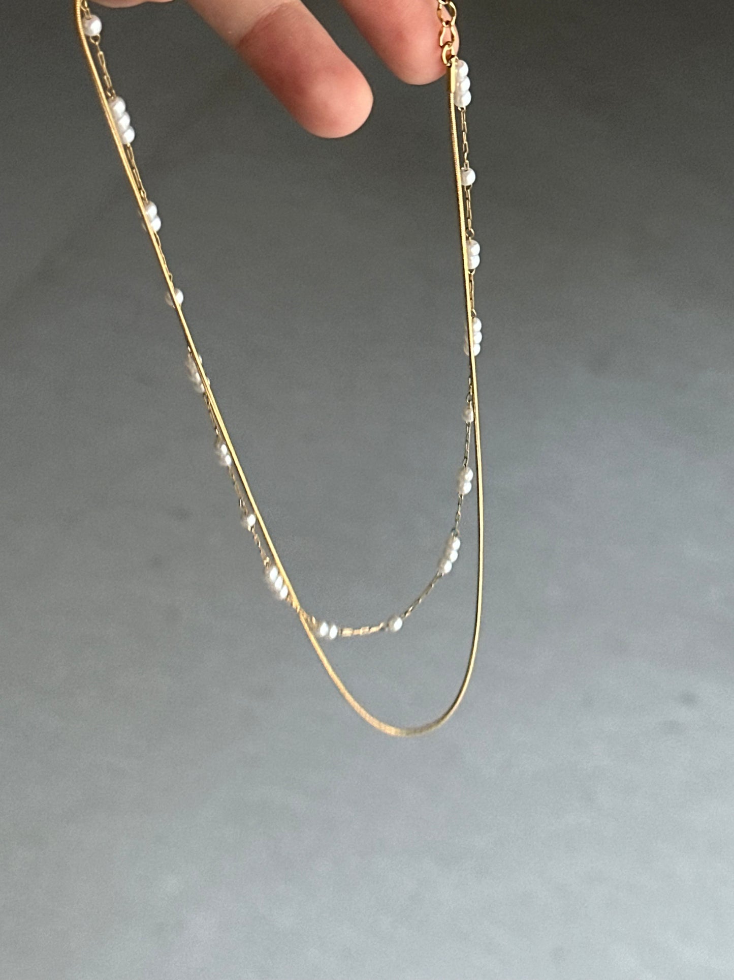 Pearly Duo Necklace