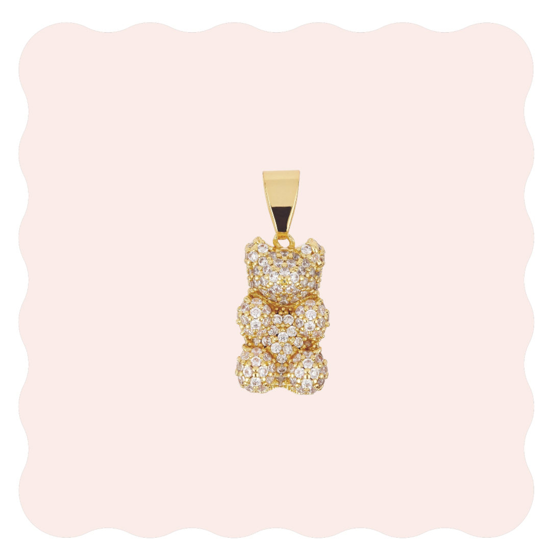 Pavè Gold Bear