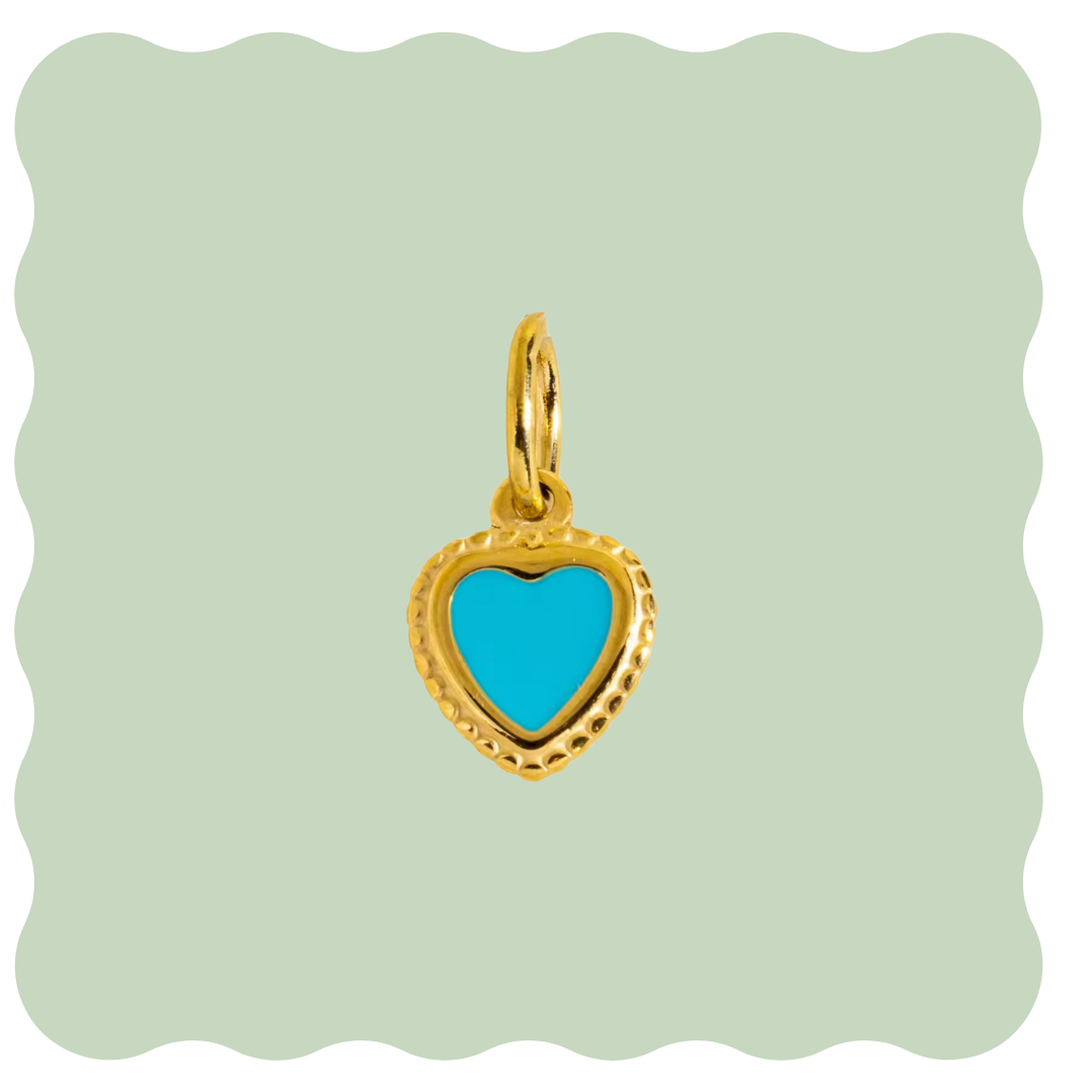 Blue Heart Charm