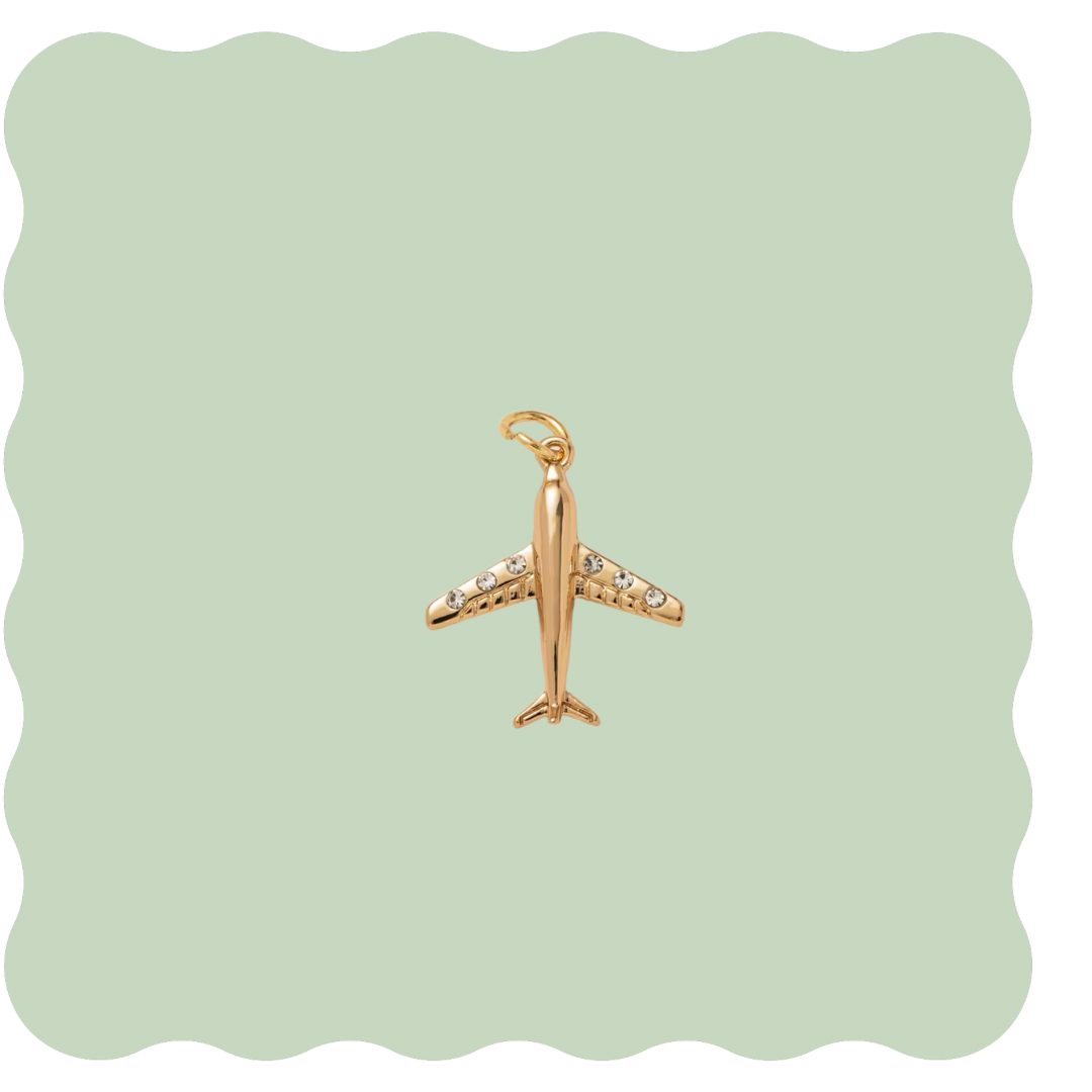 Pave Plane Charm