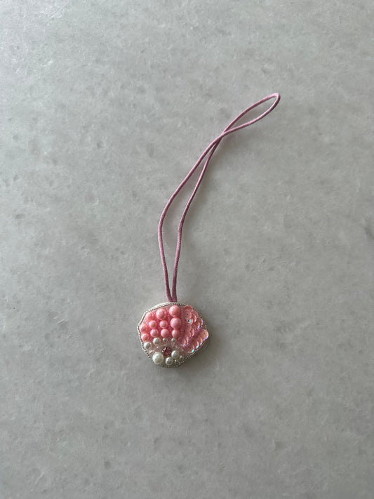 Pink Shell Bag Charm