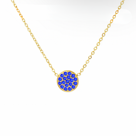 Birthstone Sphere Pendant March Aquamarine