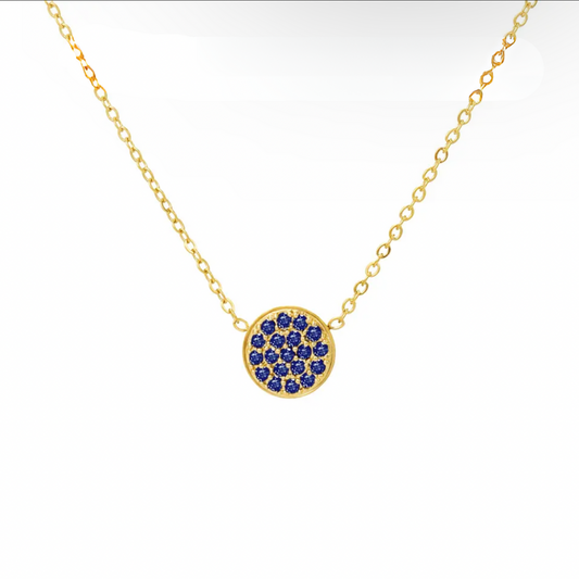 Birthstone Pavé Pendant September Sapphire