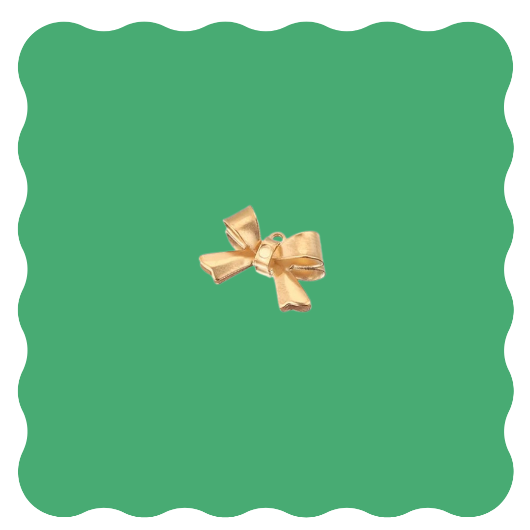 Bow Heart Charm