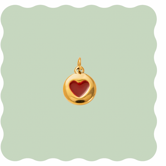 Heart Coin Charm