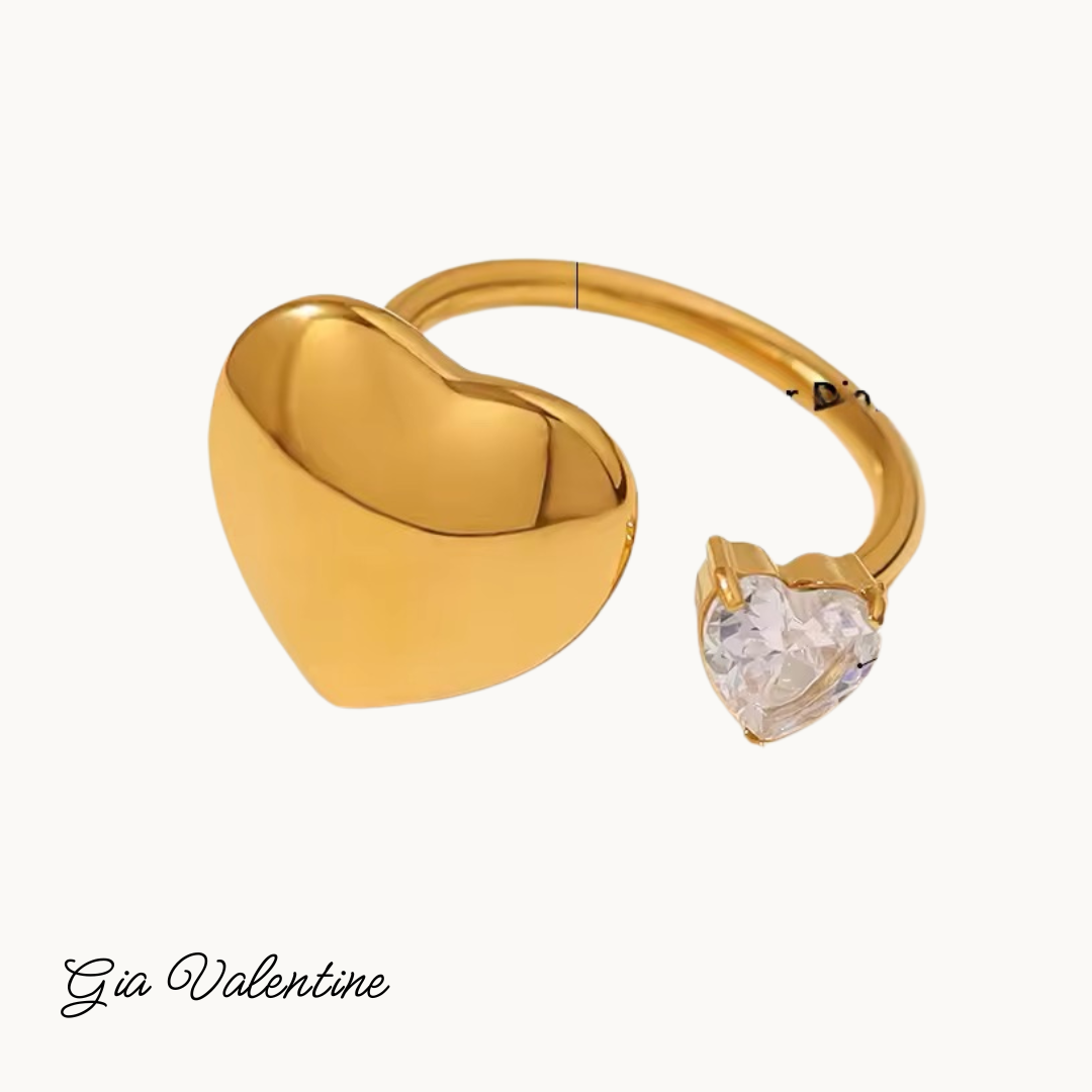 Duo Heart Ring