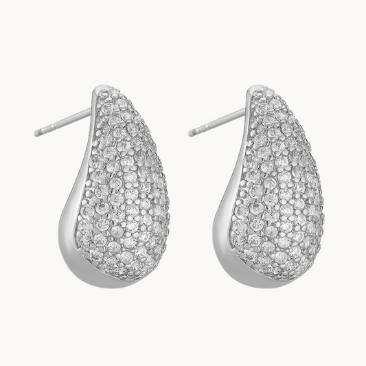 Pavè Dome Earrings