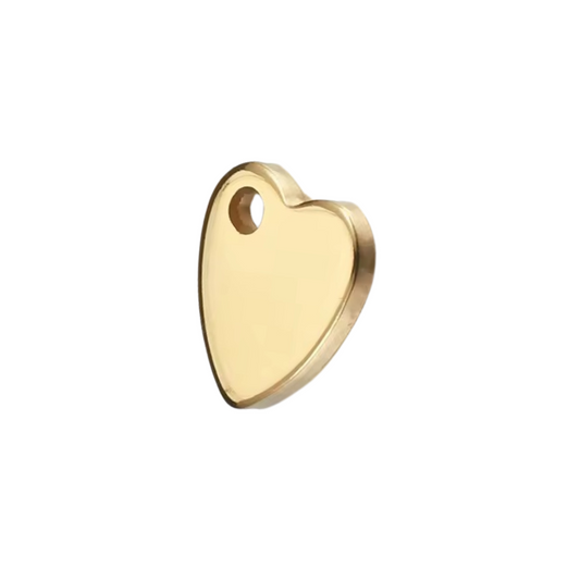 Tiny Heart Disc 9x10mm