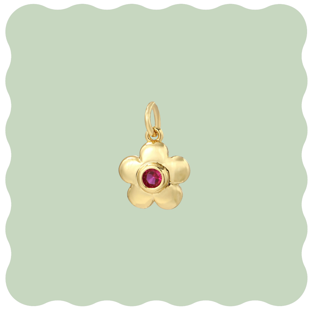 Pink Flower Charm