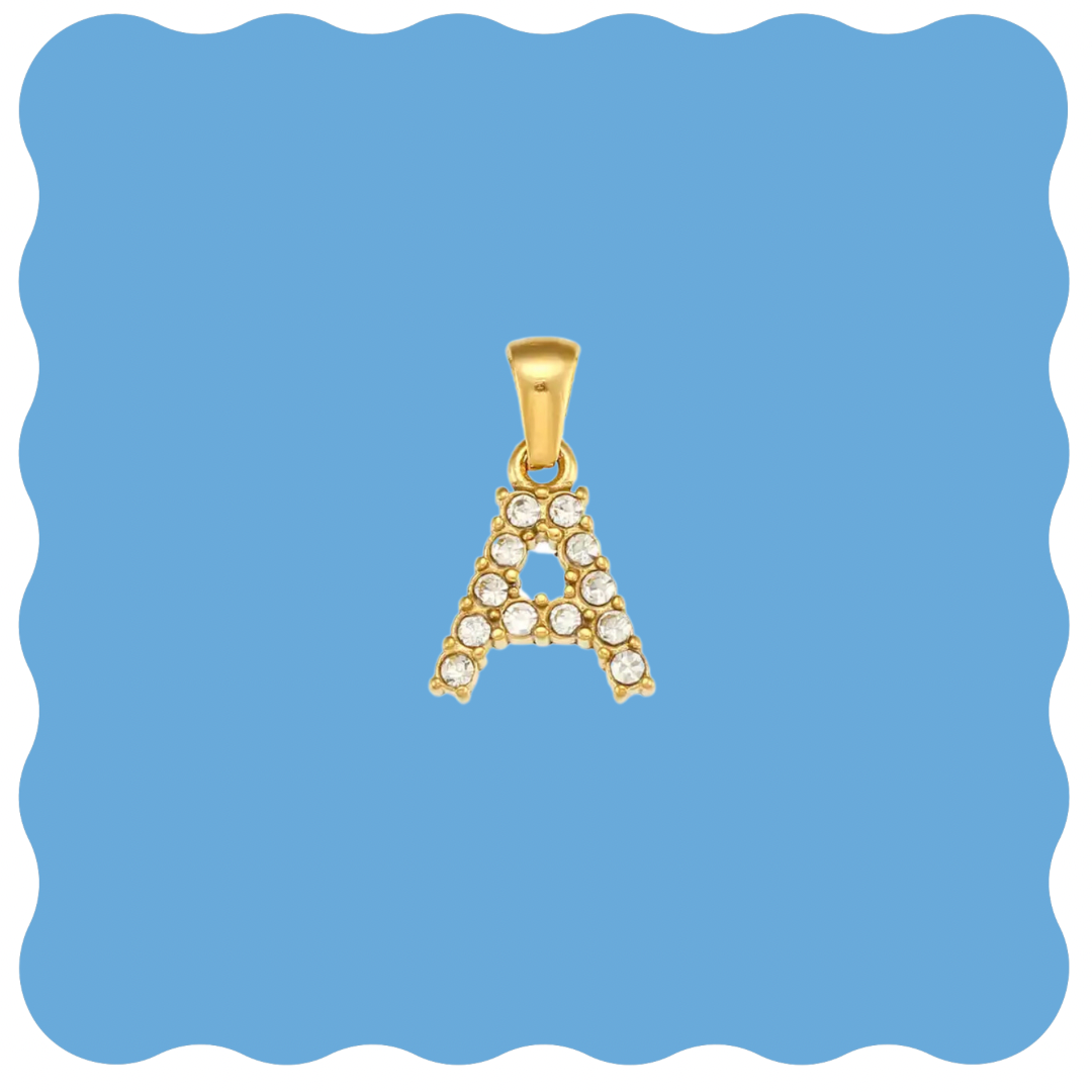 Pavè Large Initial Charm