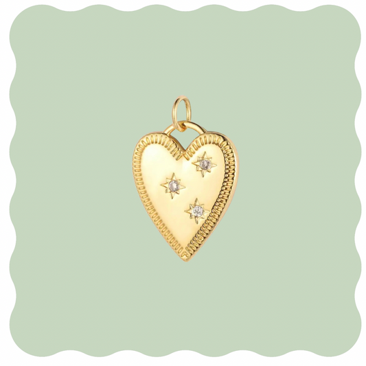 Heart Star Charm