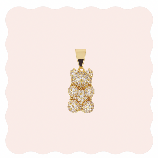 Pavè Gold Bear