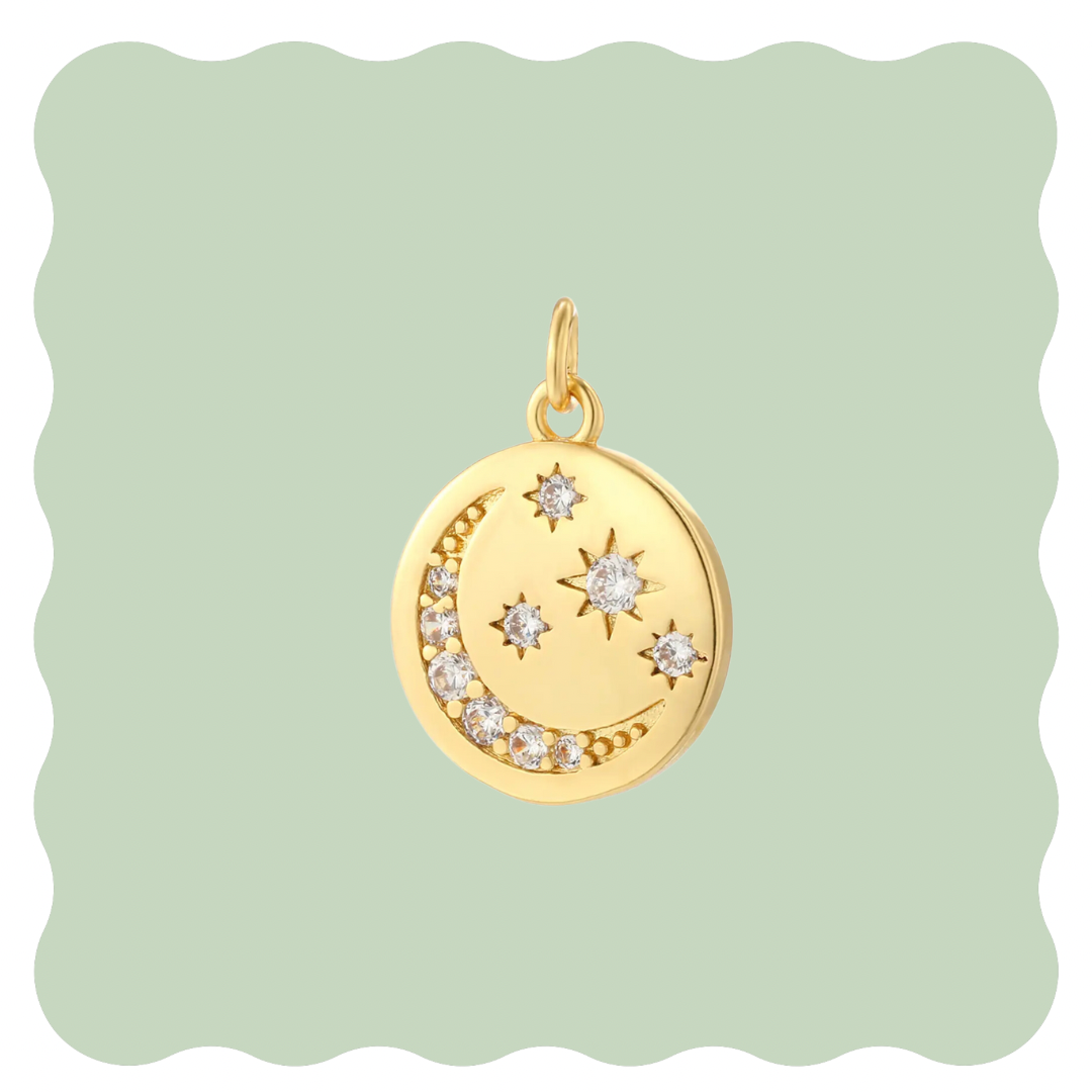 Moon Coin Charm