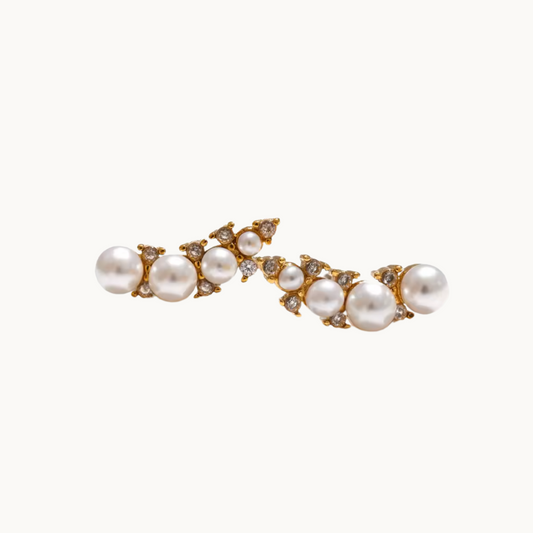 Pearl Iris Studs