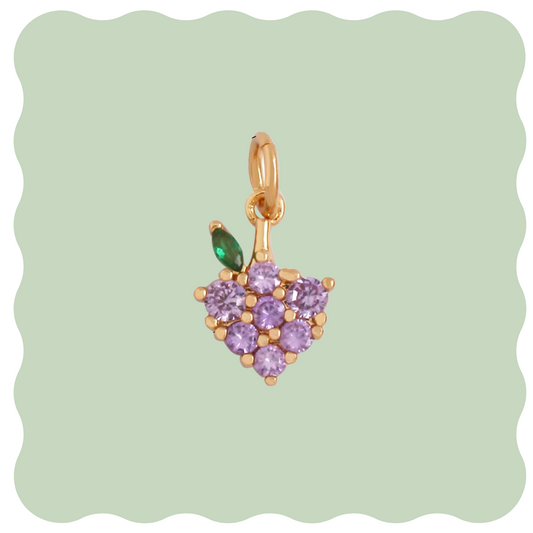 Studded Grape Charm