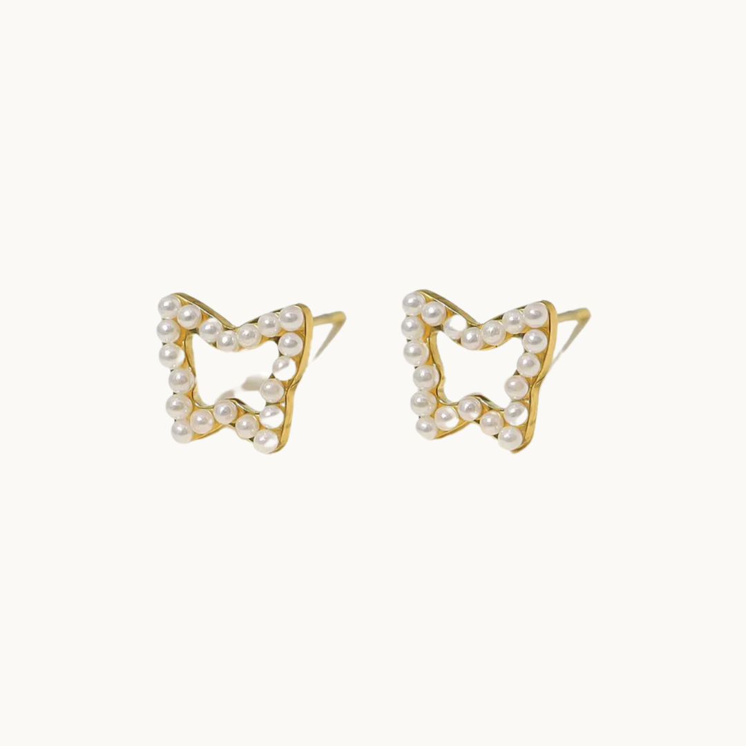 Pearl Butterfly Studs