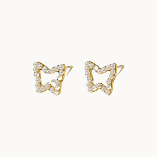 Pearl Butterfly Studs