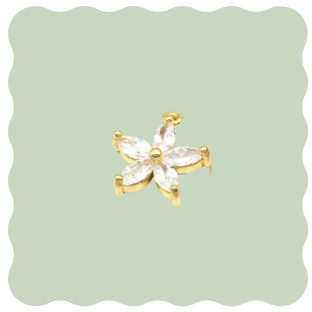 Studded Flower Charm