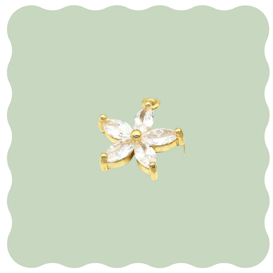 Studded Flower Charm