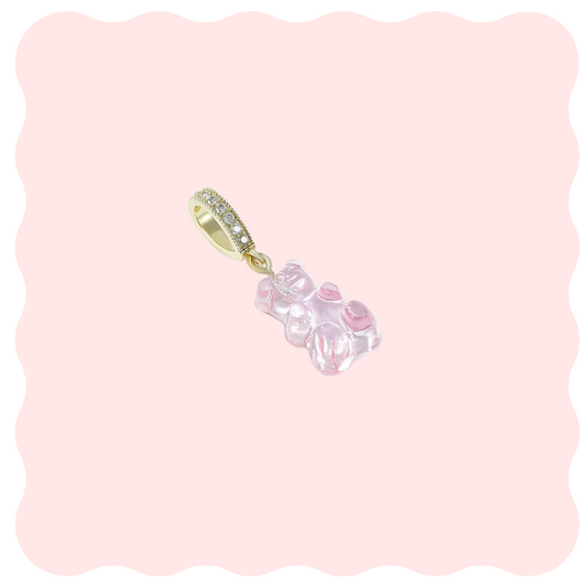 Clear Studded Gummy Charm