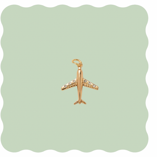 Pave Plane Charm