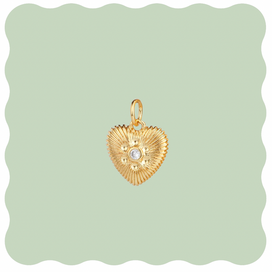 Heart Diamond Charm