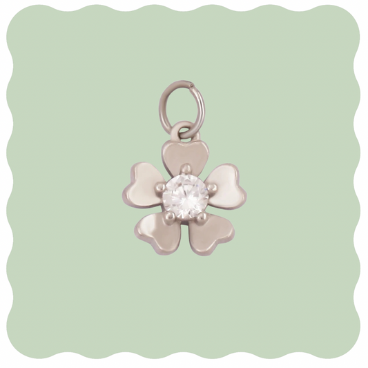 Peonie Silver Charm