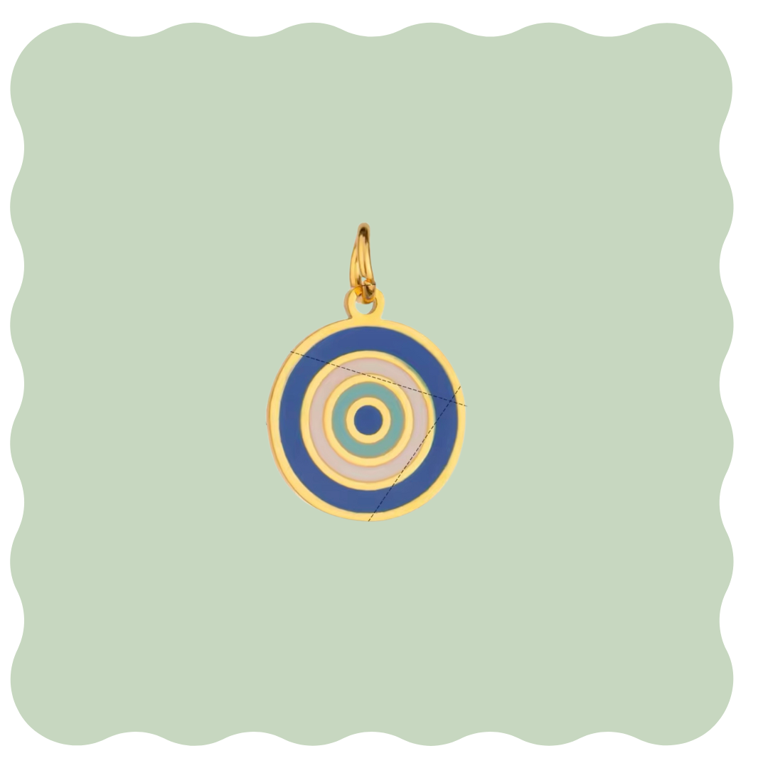 Circle Evil Eye Charm