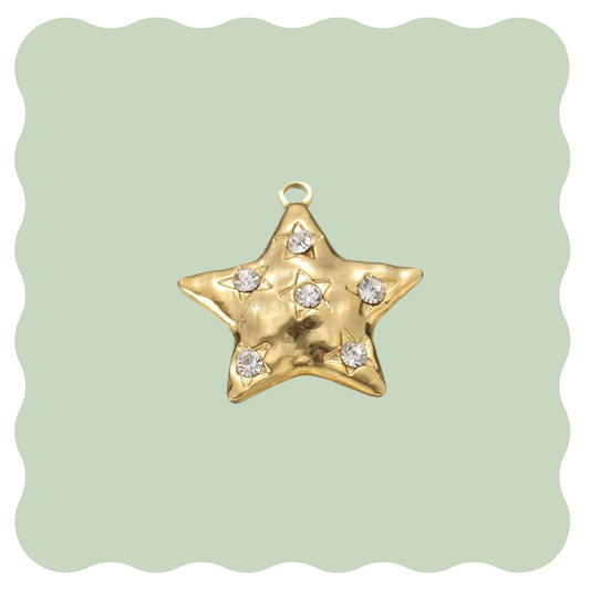 Star Crystal Pendant Charm