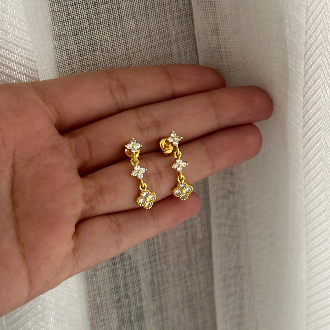 Clover Pavè Earrings