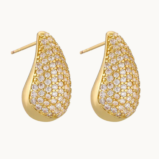 Pavè Dome Earrings