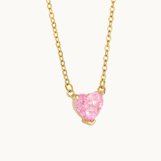 Crystal Necklace Pink