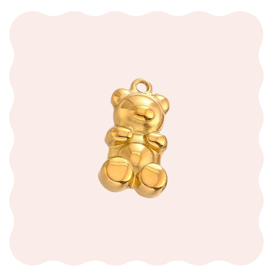 Gold Bear Charm