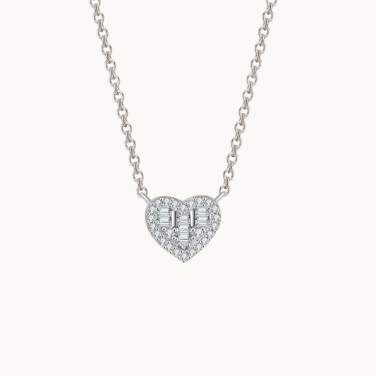 Pave Heart Necklace