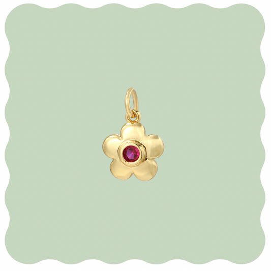 Pink Flower Charm