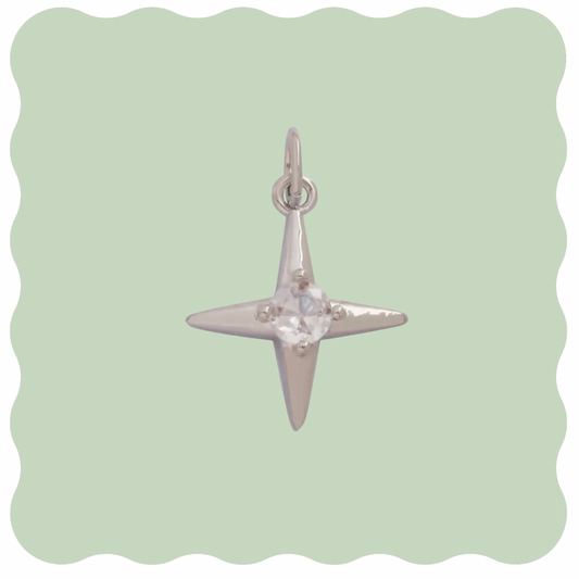 Star Spark Silver Charm